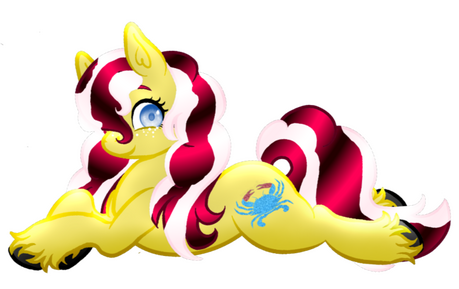 Representing the state of Maryland, Bay Breeze is an earth pony who loves the beach and crab cakes just as much as she loves friendship! She puts Old Bay in the hay, says hun like carrots on the bun & hangs with her friends like a flock surfing at the dock